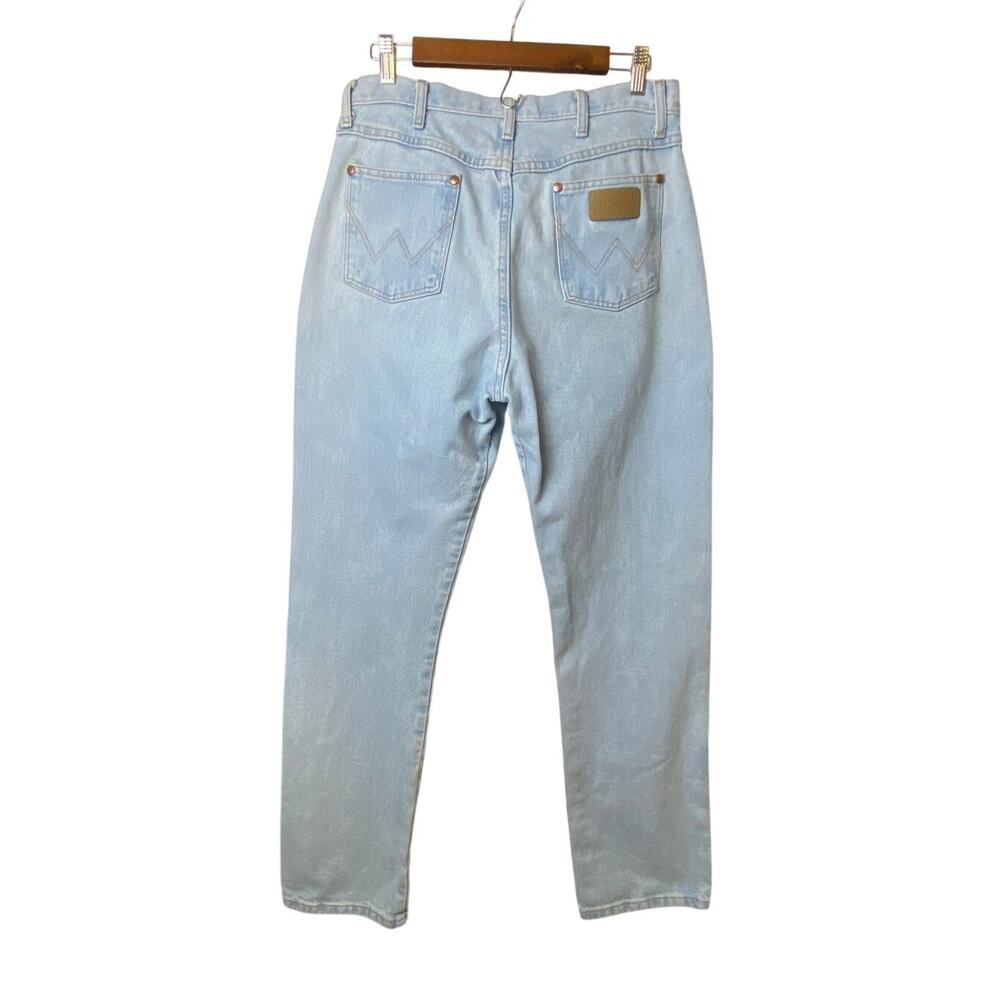 Wrangler Women's Cowboy Light Blue Denim Straight Leg Jeans Size 15X34